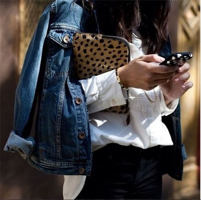 leopard clutch