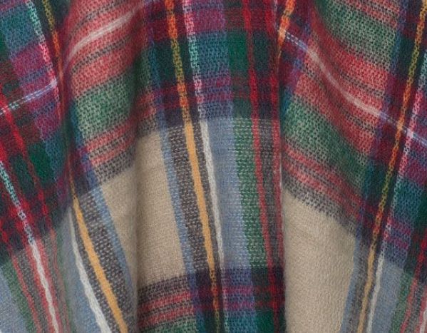 soft checked scarf Zara