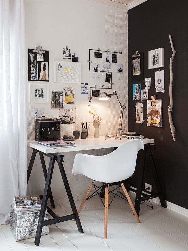 10 inspiring work spaces in black and white - by Myra Madeleine