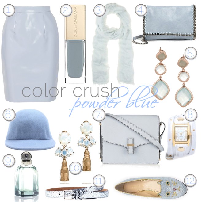 powder blue accessories - by Myra Madeleine