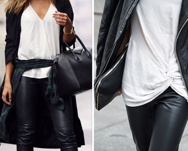 ways to wear black leather pants | Myra Madeleine