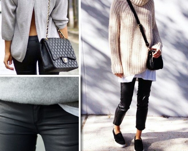 ways to wear black leather pants | Myra Madeleine