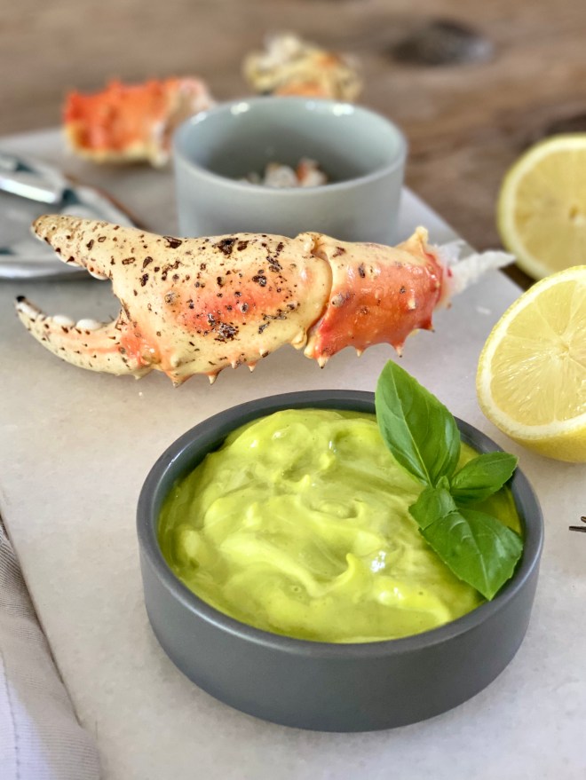 zelfgemaakte basilicum mayonaise