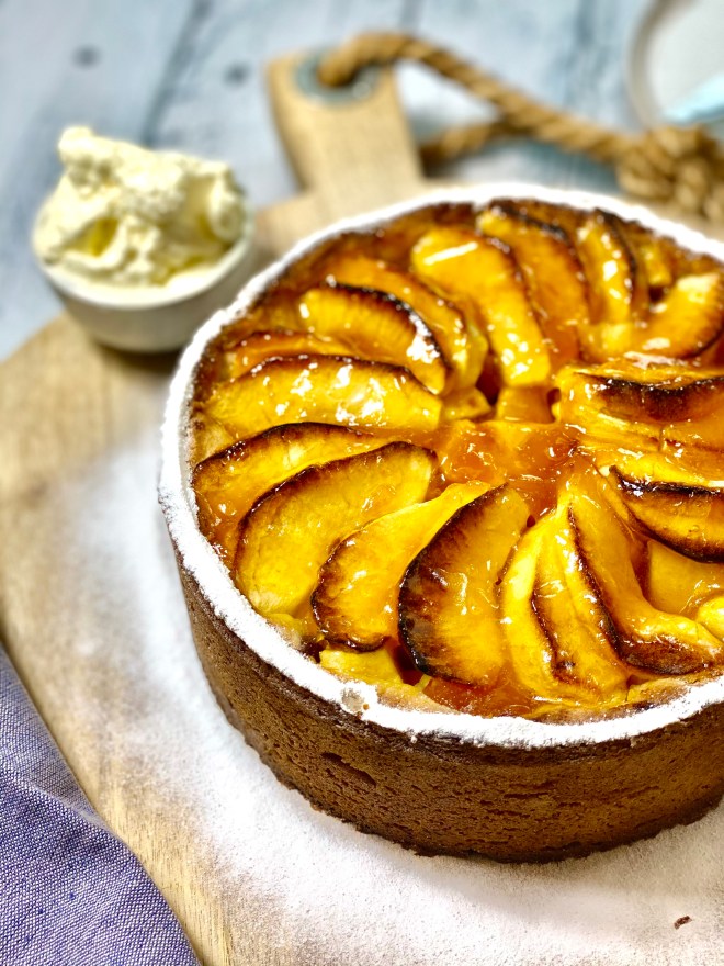 appel abrikozen taart