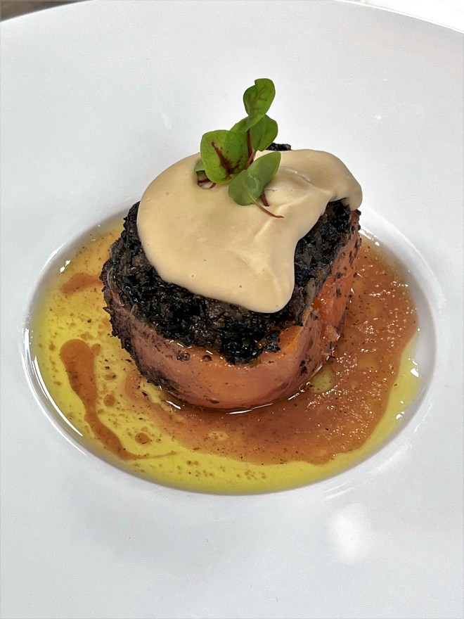 wijn spijs Pinot Madeleine door Michelin star chef Eric Swaghoven